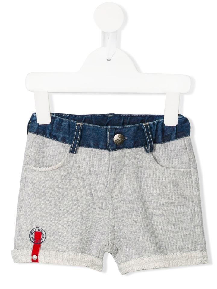 Lapin House - Patchwork Shorts - Kids - Cotton/acrylic/tactel/other Fibers - 12 Mth, Grey