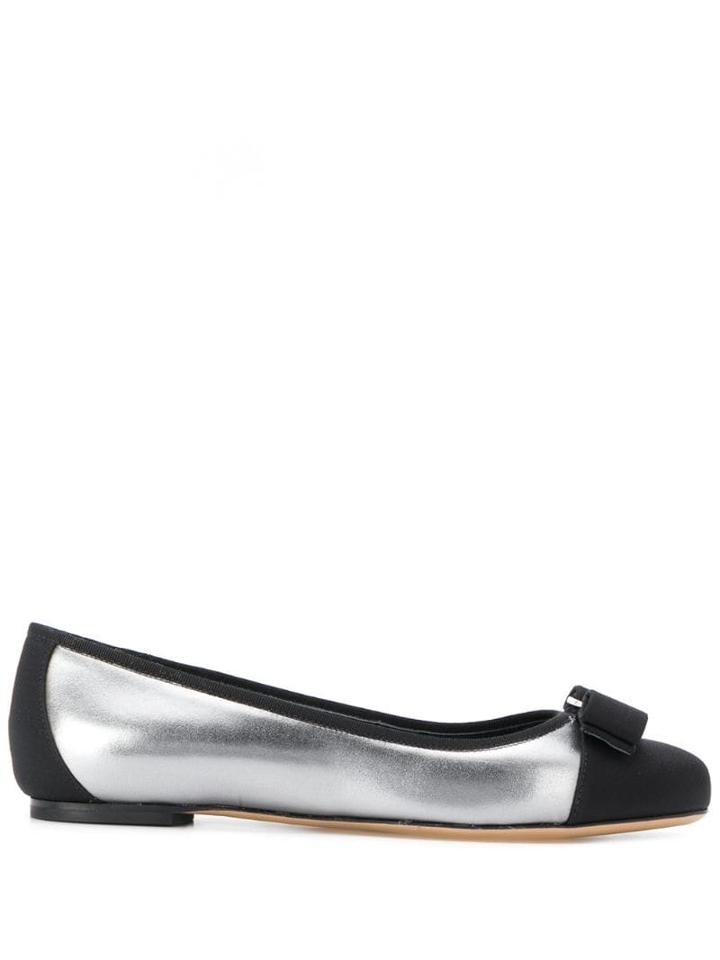 Salvatore Ferragamo Varina Ballerina Flats - Black