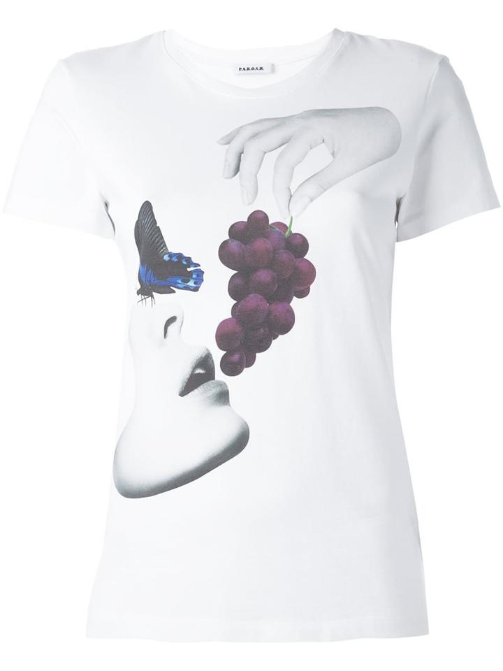 P.a.r.o.s.h. Mixed Print T-shirt