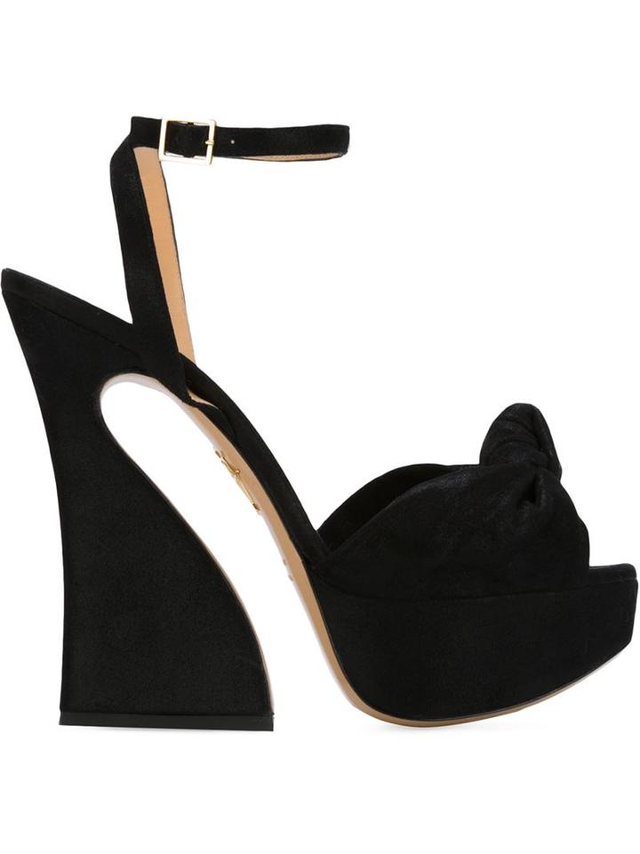 Charlotte Olympia Vreeland Sandals, Women's, Size: 36.5, Black, Leather