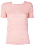 Cashmere In Love Cashmere Carly Lurex Knitted Top - Pink