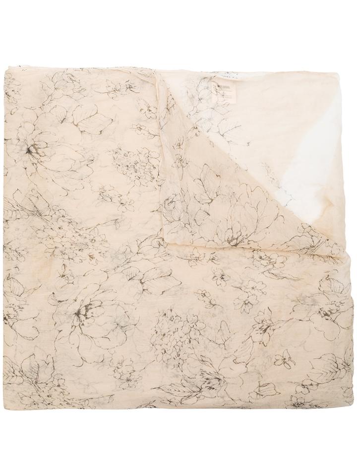 Uma Wang Printed Scarf - Nude & Neutrals