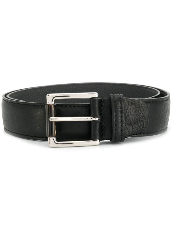 Kiton Square-buckle Belt - Black