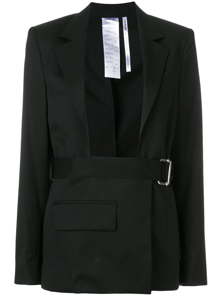 Helmut Lang Open Front Blazer - Black
