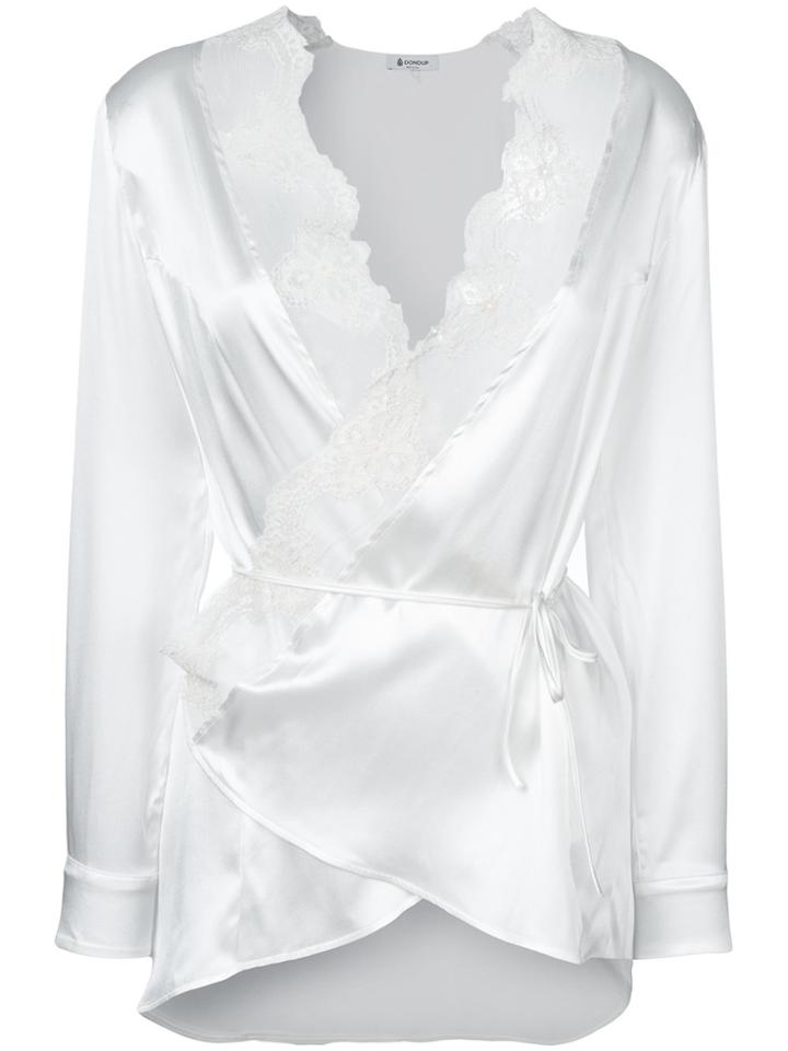 Dondup Lace Trim Blouse - White