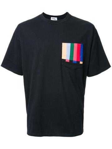 Kidill Striped Detail T-shirt, Men's, Size: Medium, Black, Cotton