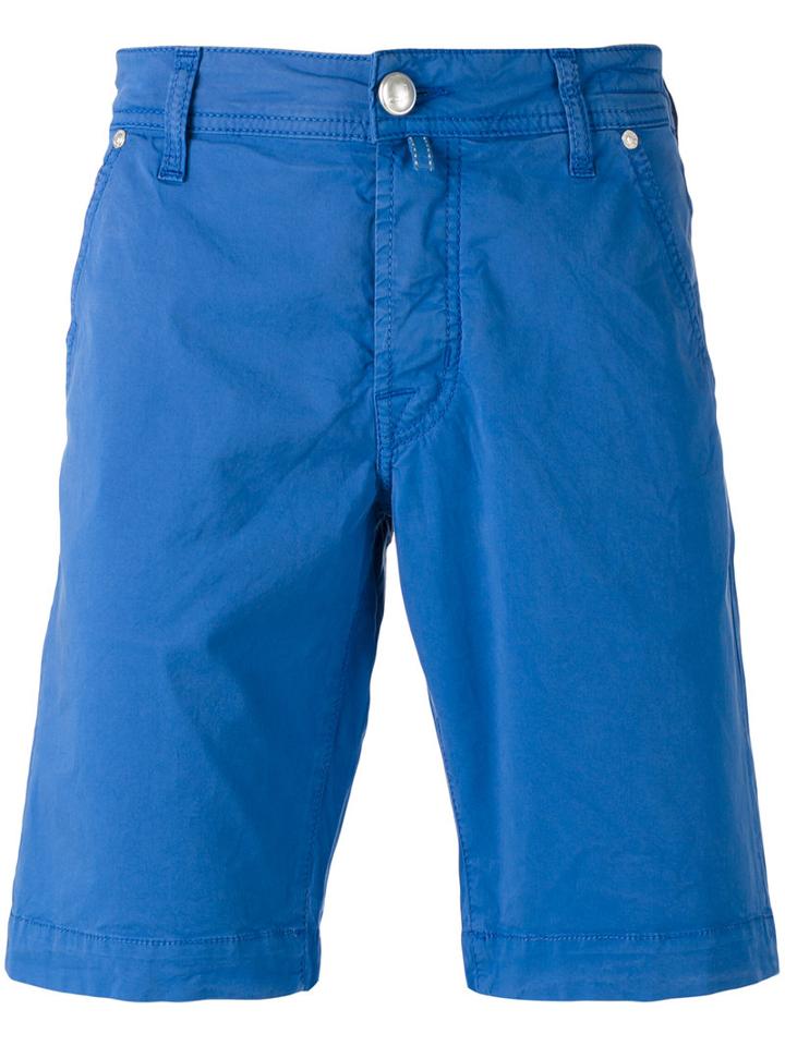 Jacob Cohen Bermuda Shorts, Men's, Size: 35, Blue, Cotton/spandex/elastane