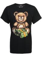 Domrebel Teddy Money Print T-shirt - Black