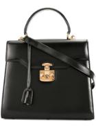 Gucci Vintage Lady Lock Two-way Handbag - Black