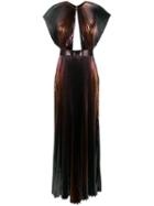 Givenchy Micro Pleated Maxi Dress - Gold