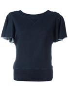 Diesel Wide Sleeve T-shirt, Women's, Size: Medium, Blue, Cotton