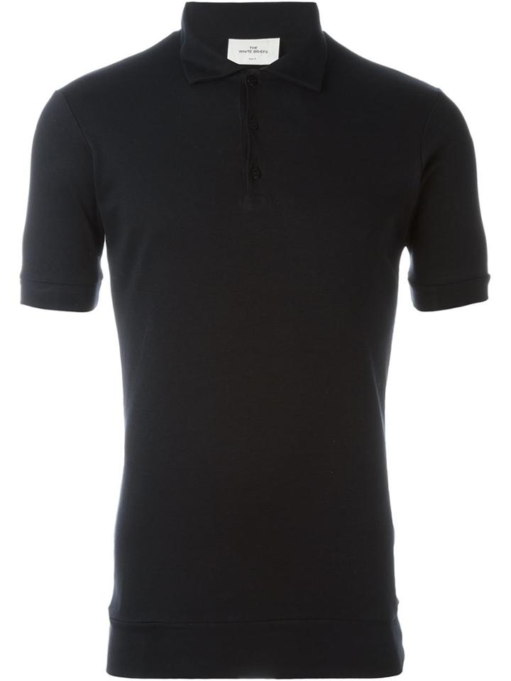 The White Briefs 'maier' Polo Shirt - Black