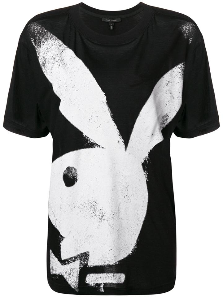Marc Jacobs Playboy Bunny Print T-shirt - Black