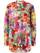 Ports 1961 - Floral-print Blouse - Women - Cotton - 40, White, Cotton