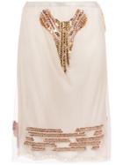 Prada Sequin Embellished Skirt - Yellow & Orange