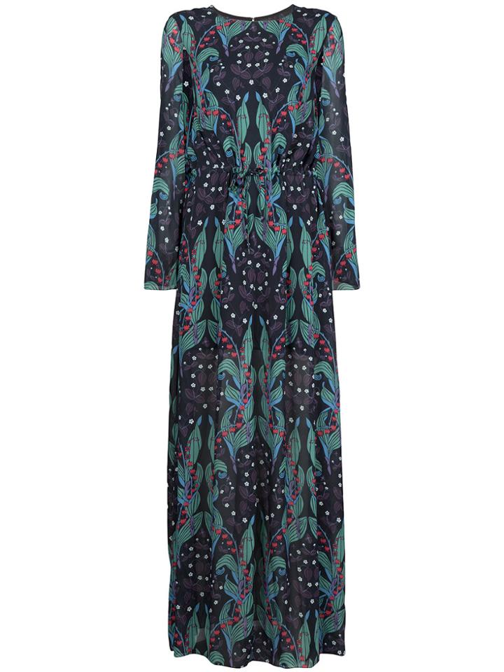 Ingie Paris Long Floral Dress - Multicolour
