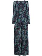 Ingie Paris Long Floral Dress - Multicolour