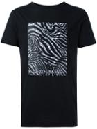 Les Benjamins Zebra Print T-shirt, Men's, Size: Xl, Black, Cotton