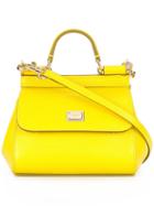 Dolce & Gabbana Micro 'sicily' Tote, Women's, Yellow/orange