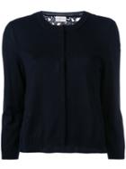 Moncler Star Embroidered Cardigan, Women's, Size: Small, Blue, Cotton/polyamide/polyester/wool