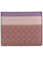 Bottega Veneta Colour-block Cardholder Wallet - Pink