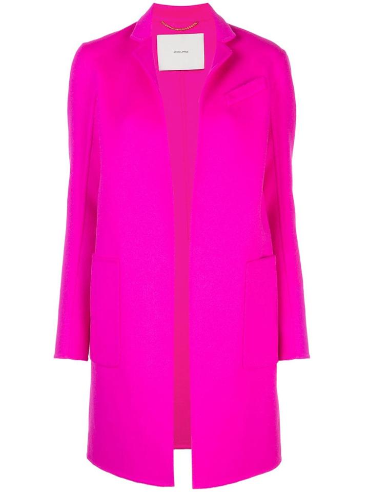 Adam Lippes Open-front Cashmere Midi Coat - Pink