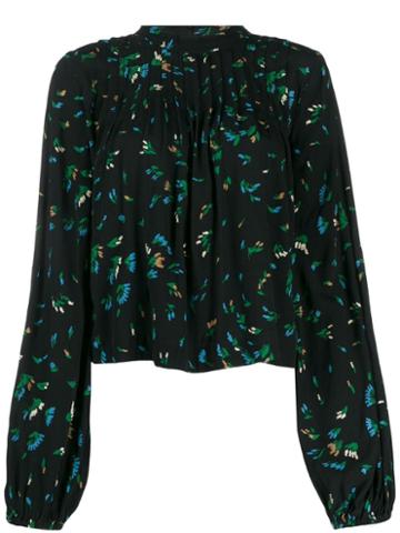 Ganni Bluebell Printed Blouse - Black