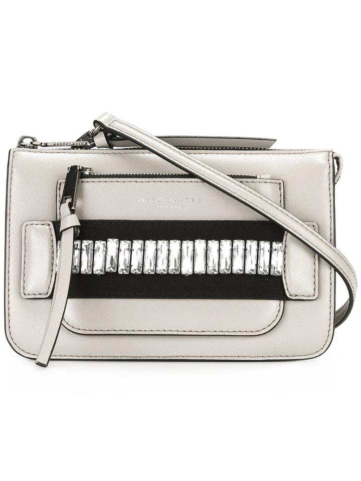 Marc Jacobs Madison Embellished Crossbody Bag, Women's, Nude/neutrals, Leather