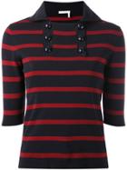 Chloé Striped Sailor Knitted Top - Blue
