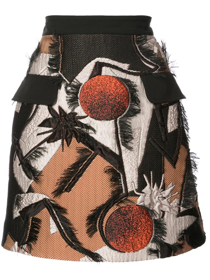 Roksanda Jacquard Mini Skirt - Black