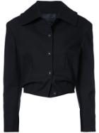 Proenza Schouler Single Breasted Cropped Jacket - Black