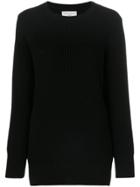 Officine Generale Ribbed Sweater - Black