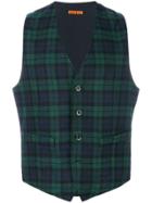 Barena Checked Waistcoat - Green
