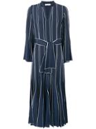 Tory Burch Striped Shirt Dress - Blue