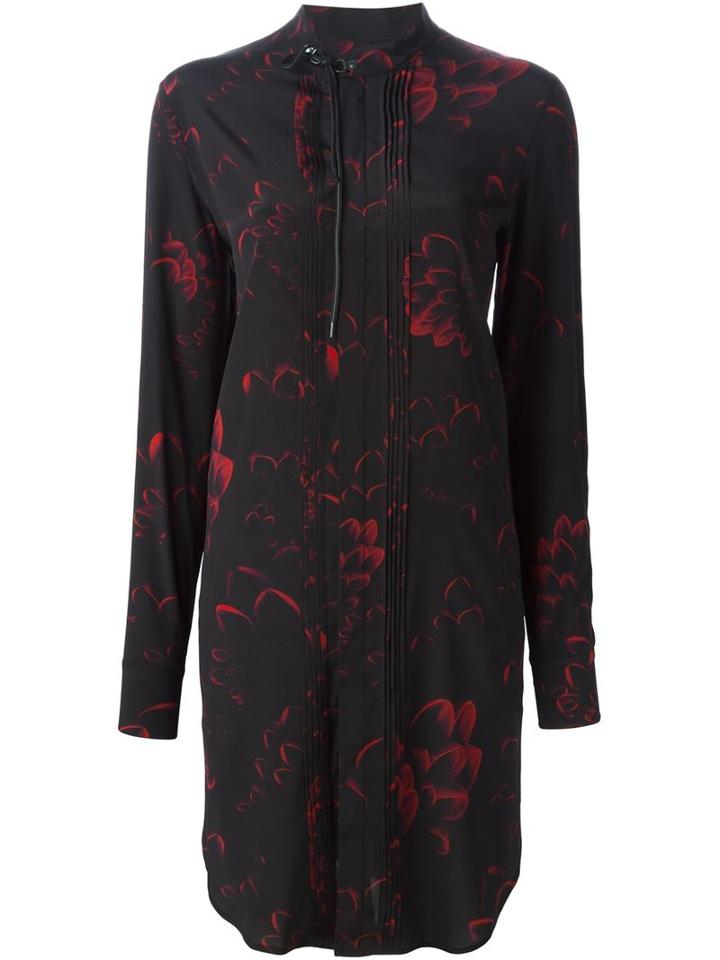 A.f.vandevorst 152 Decoration Shirt Dress, Women's, Size: 36, Black, Silk/spandex/elastane