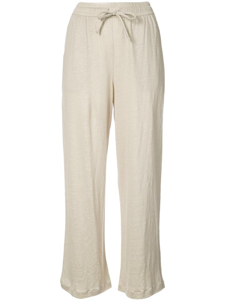 Majestic Filatures Drawstring Wide-leg Trousers - Nude & Neutrals