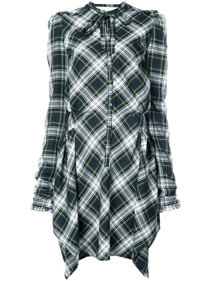 Les Animaux Victorian Slashed Dress - Green