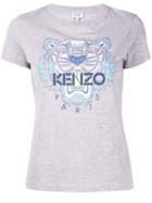 Kenzo Logo Printed T-shirt - Grey