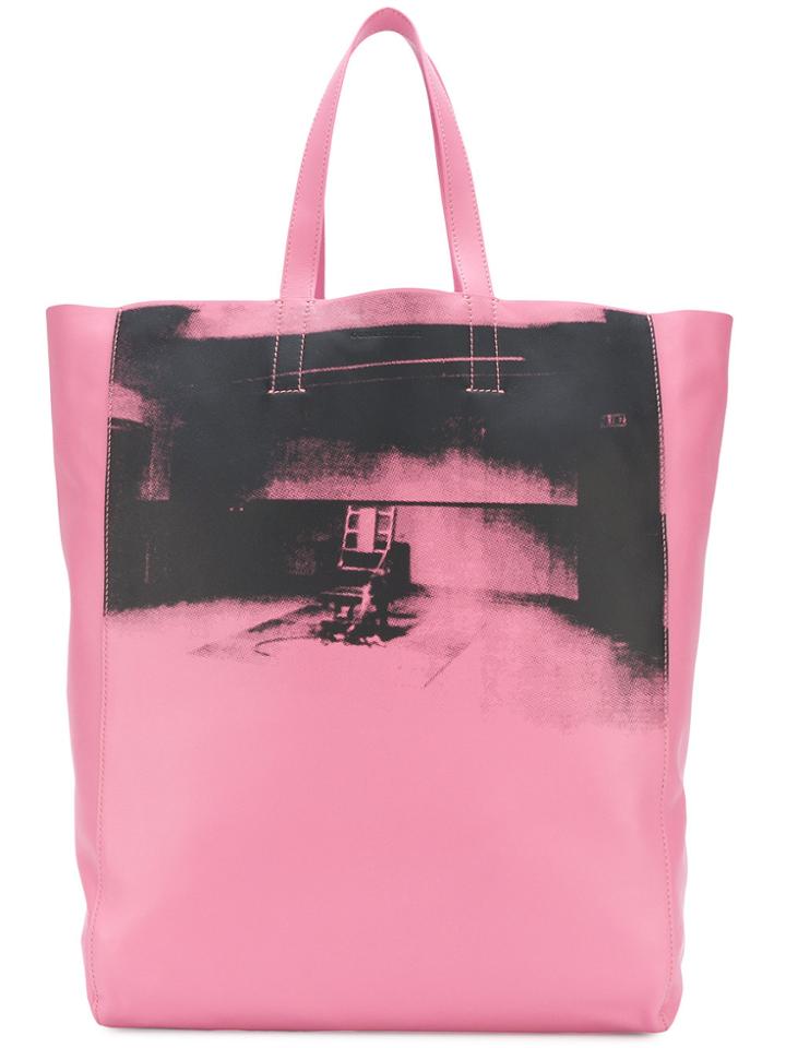 Calvin Klein 205w39nyc Photo Print Tote Bag - Pink & Purple