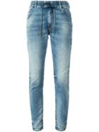 Diesel Drawstring Jeans, Women's, Size: 27, Blue, Cotton/polyester/spandex/elastane