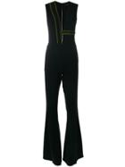 David Koma Flared Leg Jumpsuit - Black
