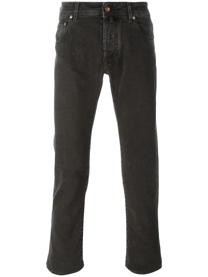 Jacob Cohen Straight-leg Jeans, Men's, Size: 35, Brown, Cotton/spandex/elastane