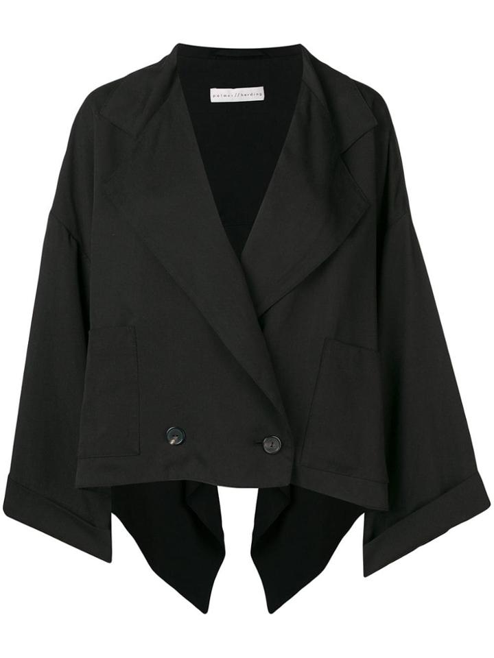 Palmer / Harding Double Breasted Wide Blazer - Black