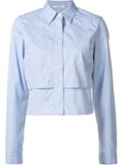 Tome Cropped Shirt, Women's, Size: 2, Blue, Cotton