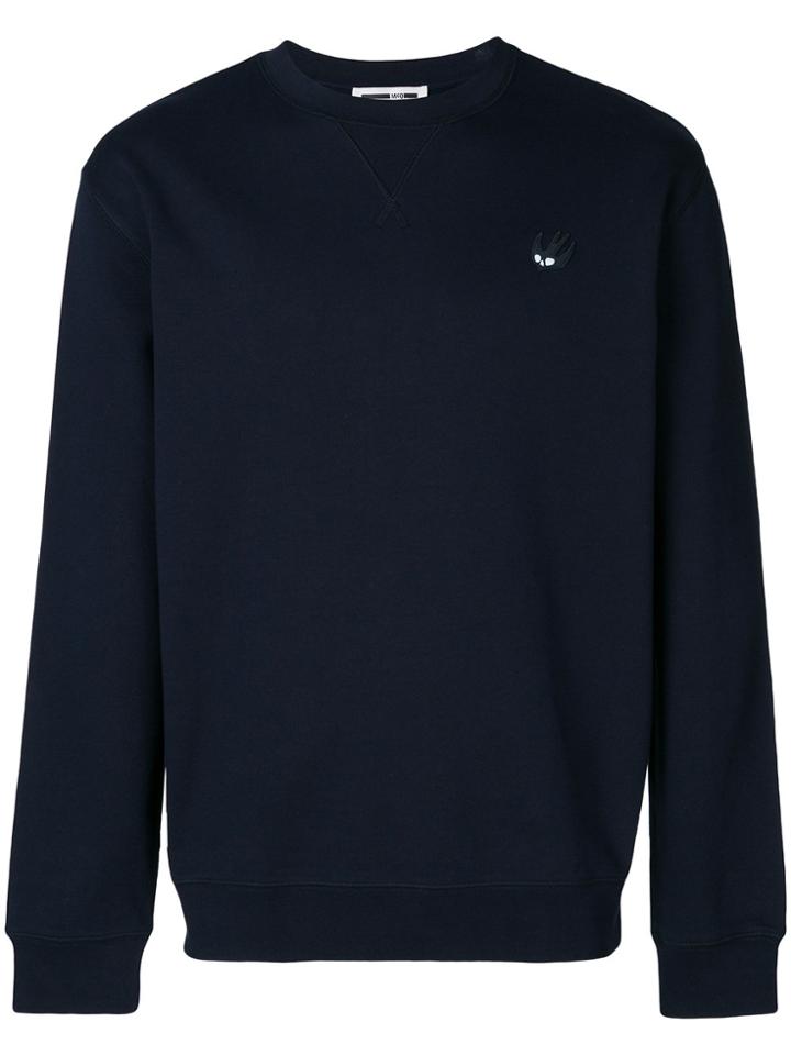 Mcq Alexander Mcqueen Swallows Appliqué Jumper - Blue