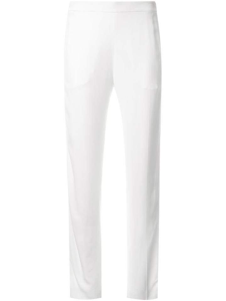 Chloé - Straight Leg Trousers - Women - Acetate/viscose - 38, White, Acetate/viscose