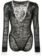 Christopher Kane Pearl Stretch Lace Body - Black