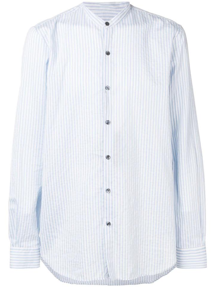 Giorgio Armani Classic Striped Shirt - Blue