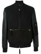 Blood Brother Zip Detail Bomber Jacket