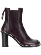 Jw Anderson Scare Crown Ankle Boots - Purple